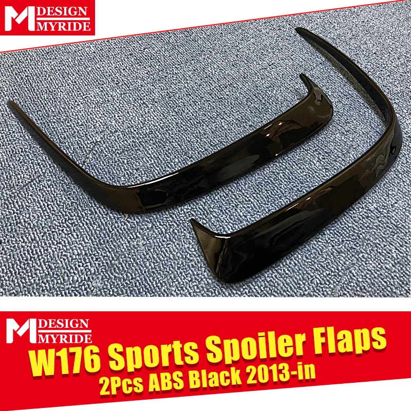 Подходит для заднего бампера W176 Canard Vent Rafts Splitter 2 шт. Mercedes Benz A180 A200 A250 A45 Splitters 2013