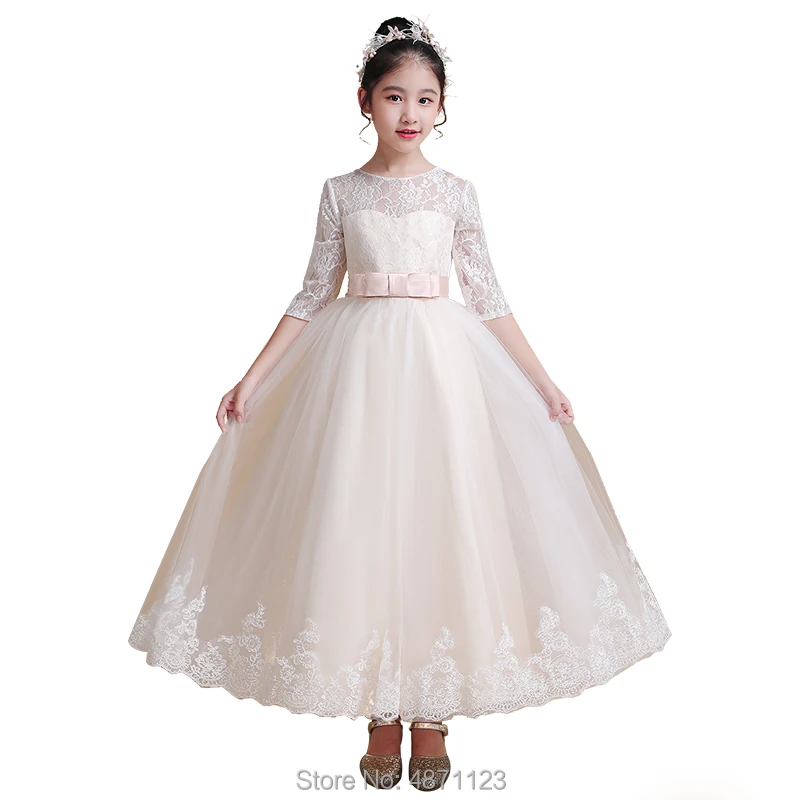 Children's princess dress foreign girl piano costume show female flower | Свадьбы и торжества