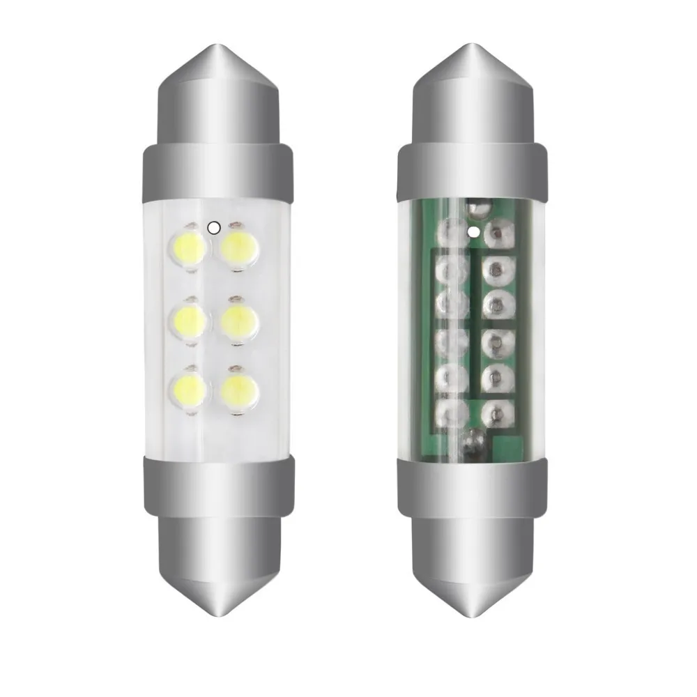 Оригинальная Светодиодная лампа Cob 28 мм 36 39 42 C5W C10W сверхъяркая Canbus для салона
