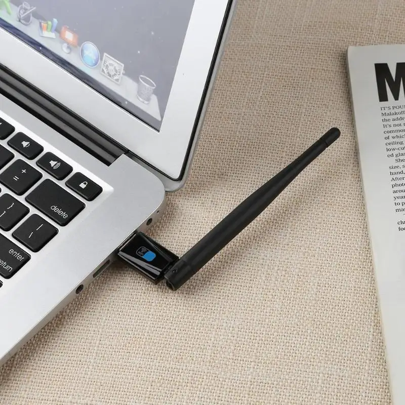 USB Сетевая карта беспроводной Bluetooth 4 0 WIFI стабильная передача черный двойной