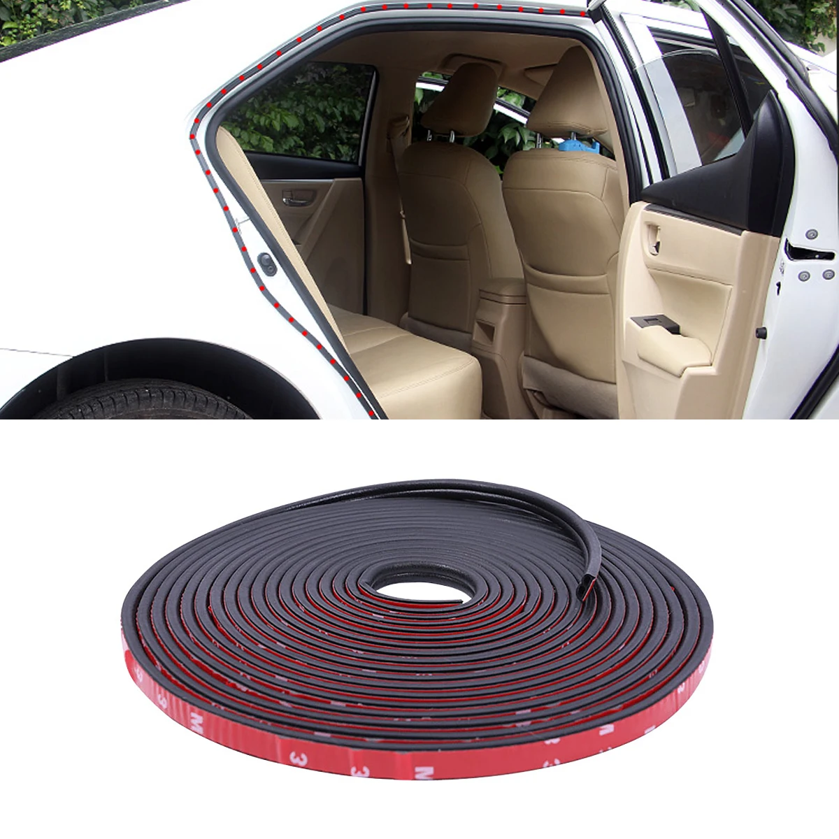 16m 25m Car Door Protector Seal Bumper Rubber Strip Automovil Guard Styling Mouldings for Infiniti q50 Universal | Автомобили и