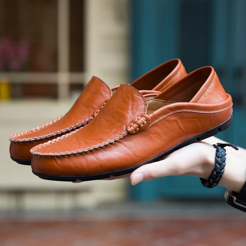 Мужская обувь мокасины лоферы из натуральной кожи Tenis Masculino Adulto классические