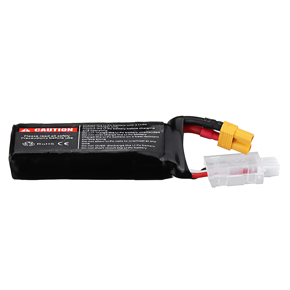 2 шт. URUAV 7 4 в 600 мАч 50C/100C 2S Lipo батарея XT30 разъем для XK K130 вертолет RC дроны FPV