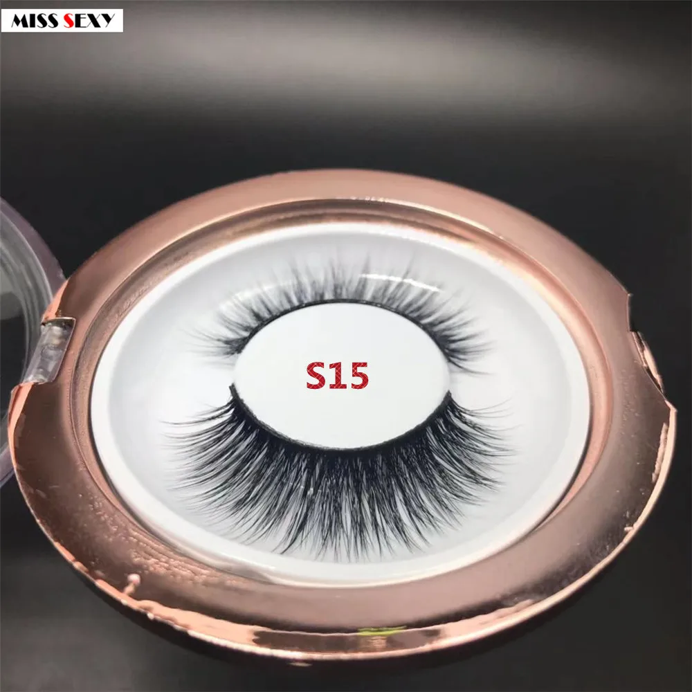 3 пары Miss sexy lash S15 3D норковые накладные ресницы толстые ручной работы макияж набор
