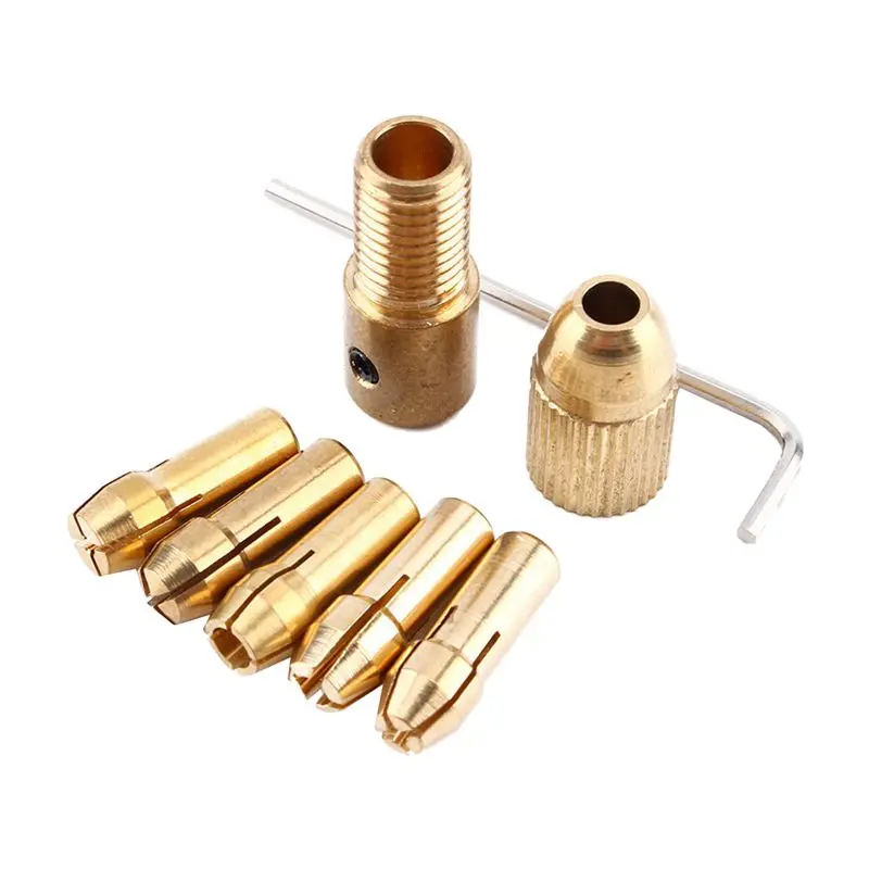 8 шт. 0 5-3 мм сверла цанговые патроны набор быстрого патрона для мини-инструментов |
