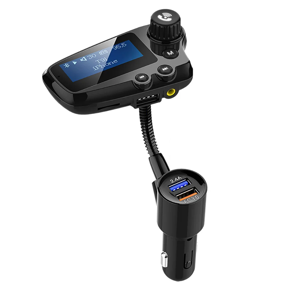 Fm передатчик музыкальный плеер модулятор Bluetooth 5 0 ручная Быстрая зарядка двойной