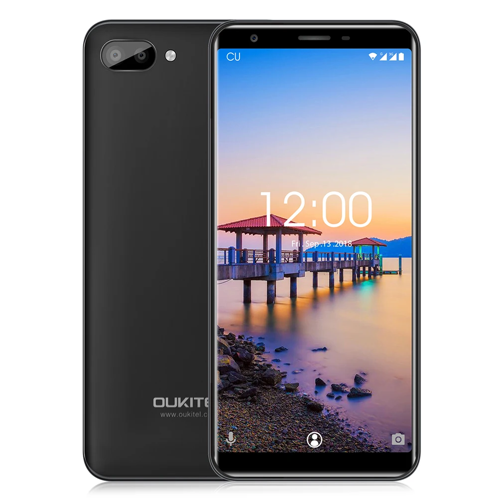 OUKITEL C11 мобильный телефон 3G Android 8 1 5 'ƈ.5D загнутый IPS экран MTK6580A ГБ Оперативная