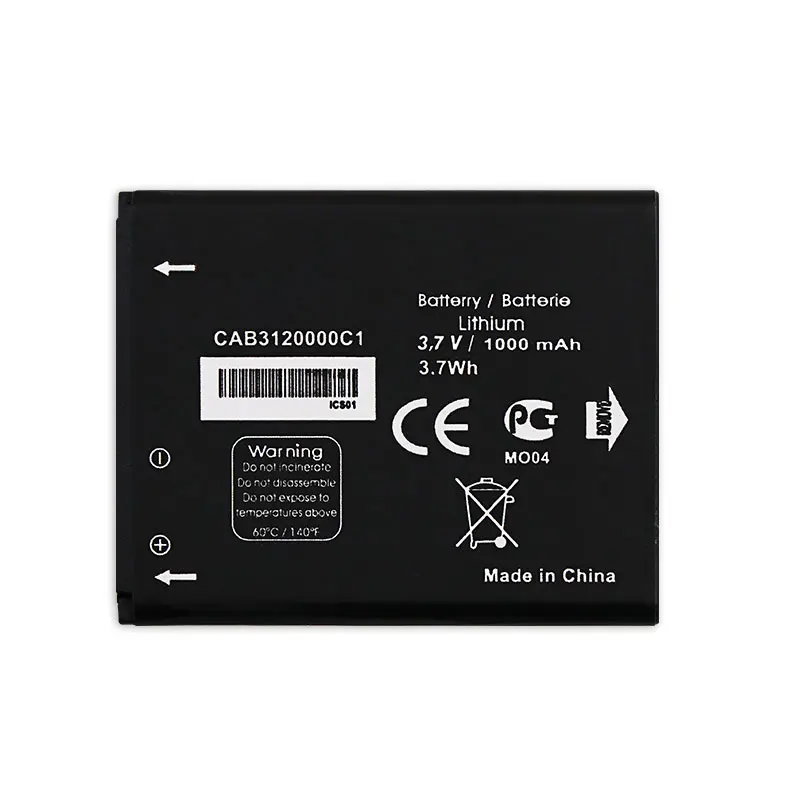 Аккумулятор DyGod 1000 мАч для Alcatel CAB3120000C1 CAB3122000C1 One Touch OT710 OT880 OT880A 768 | Мобильные