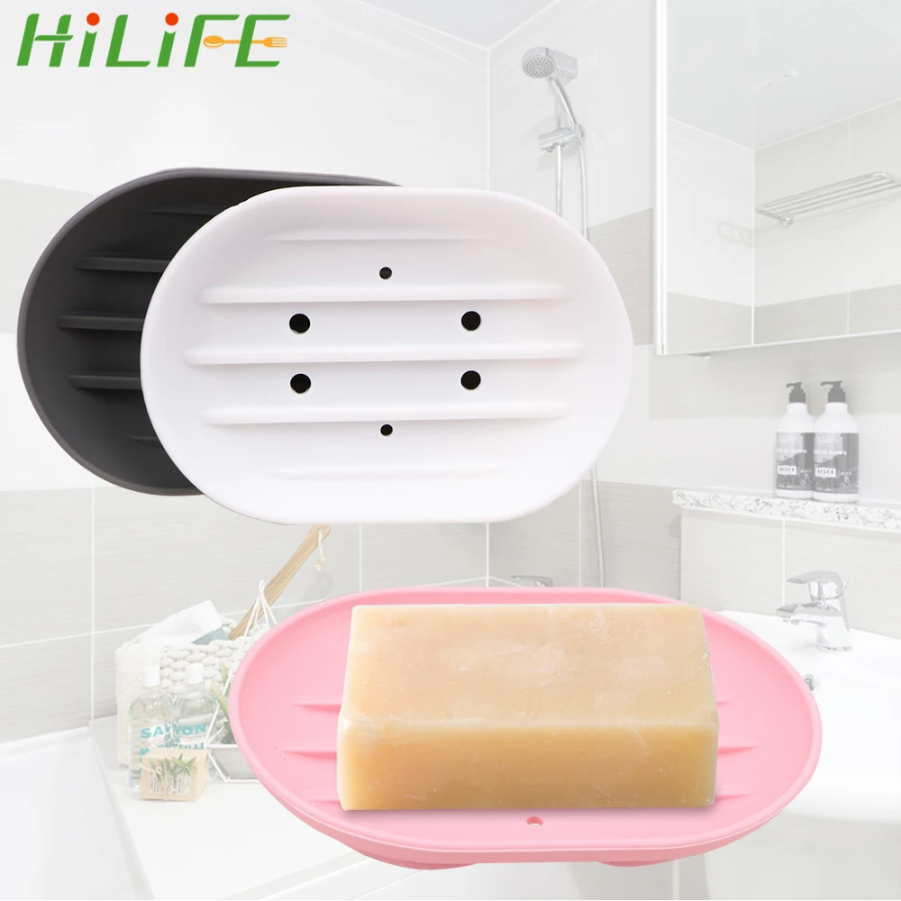 Стойка для хранения HILIFE портативный Мягкий Силиконовый поднос мыльника тарелок