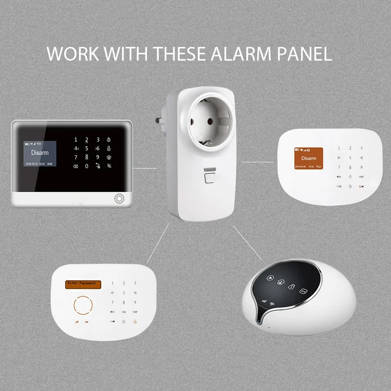 Беспроводной дистанционный переключатель Wifi розетка умная Вилка питания 433 МГц