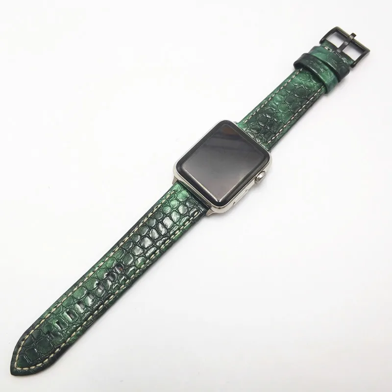 Ремешок AKGLEADER из натуральной кожи под крокодиловую кожу для Apple Watch Series 1 2 3 4 iWatch |