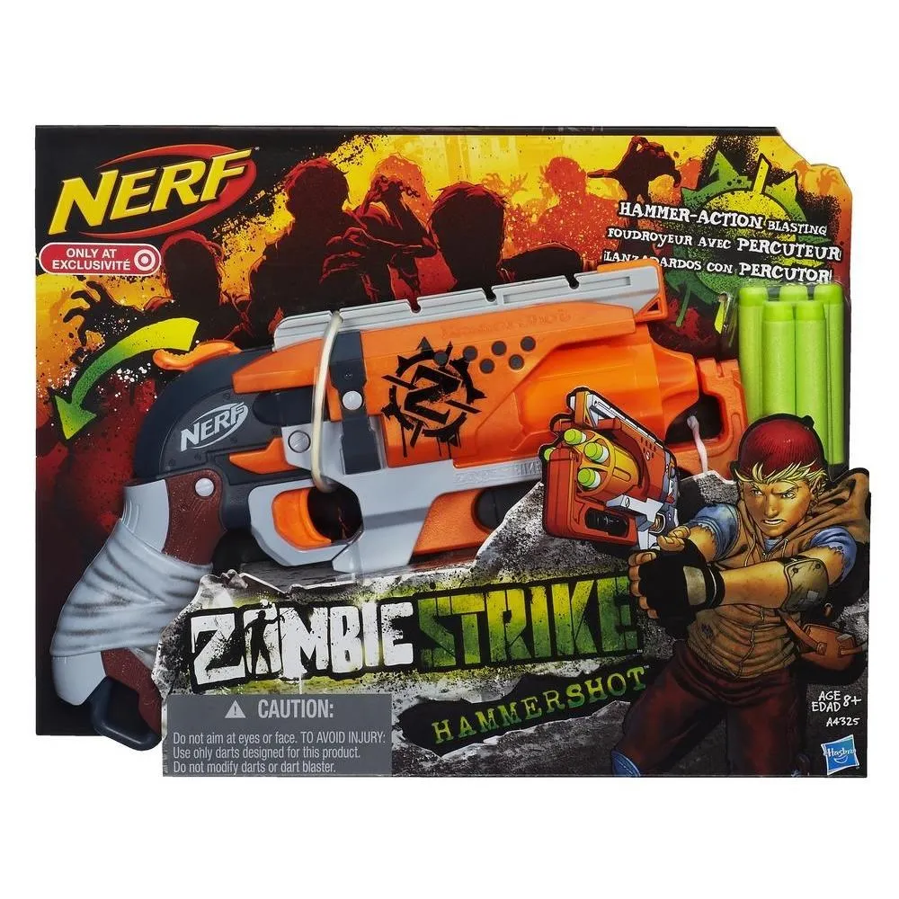 Nerf Zombie Strike Hammershot Blaster Hasbro A4325|Игрушечное оружие| |