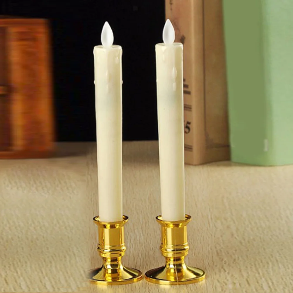 Очень большой светодиодный Батарея Свечи Беспламенного качели мерцающий свет