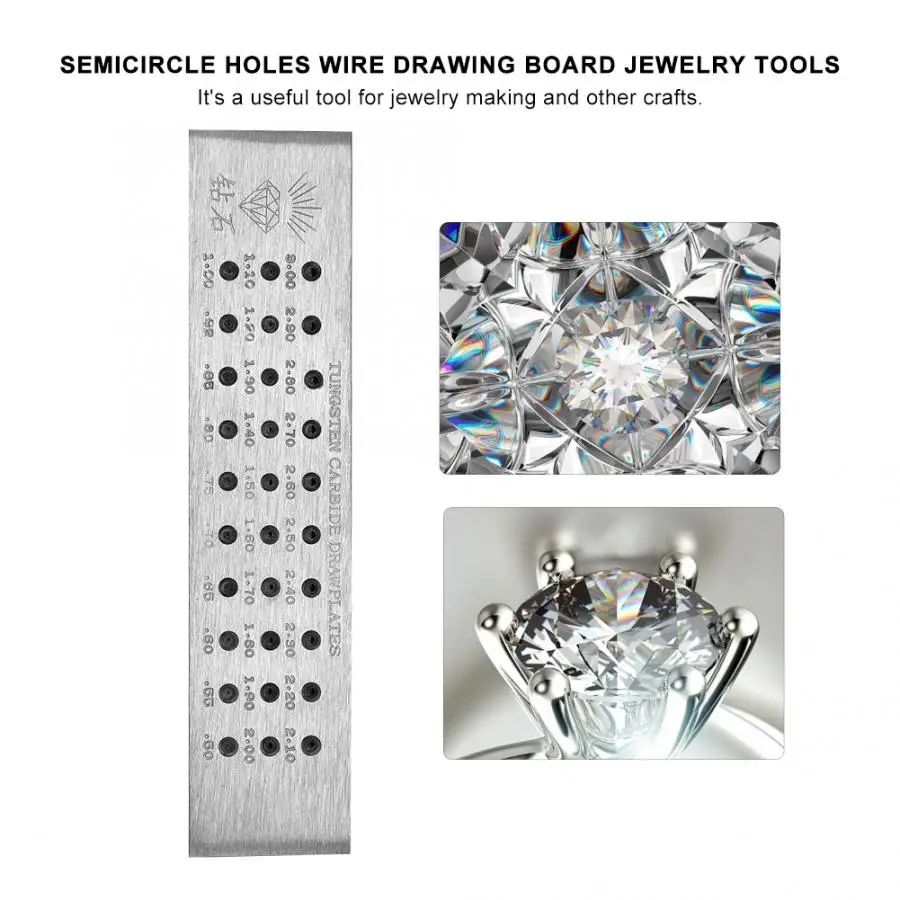 Pro полукруглые отверстия для ювелирных изделий проволочная доска рисования