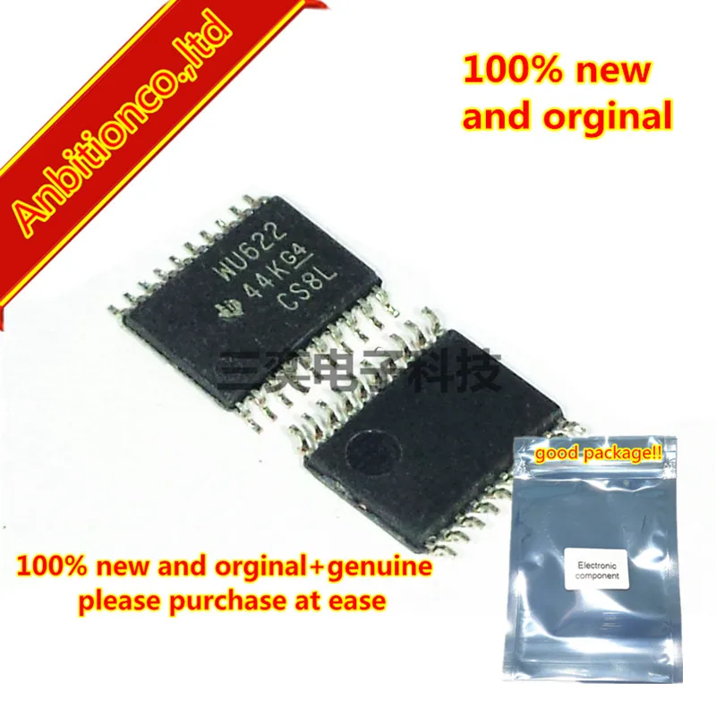 5 шт. 100% новый и оригинальный SN74AVC6T622PWR шелкография WU622 PW TSSOP-20 аудио кодек AC 97
