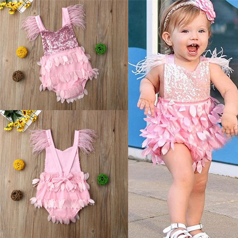 Новинка 2019 модные летние цельные топы для новорожденных девочек комбенизон