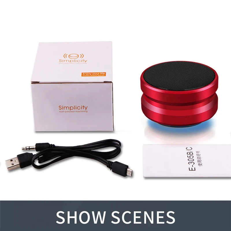 4 2 Bluetooth динамик мини беспроводной громкоговоритель Crack Led Tf Usb Сабвуфер колонки Mp3