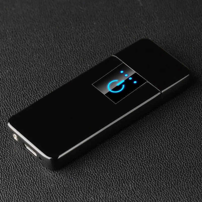 New Mini Touch induction ignition switch USB lighter windproof flameless rechargeable electronic double-sided cigarette | Дом и сад