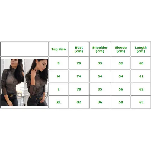 Модная женская сексуальная прозрачная рубашка с длинными рукавами и вырезом