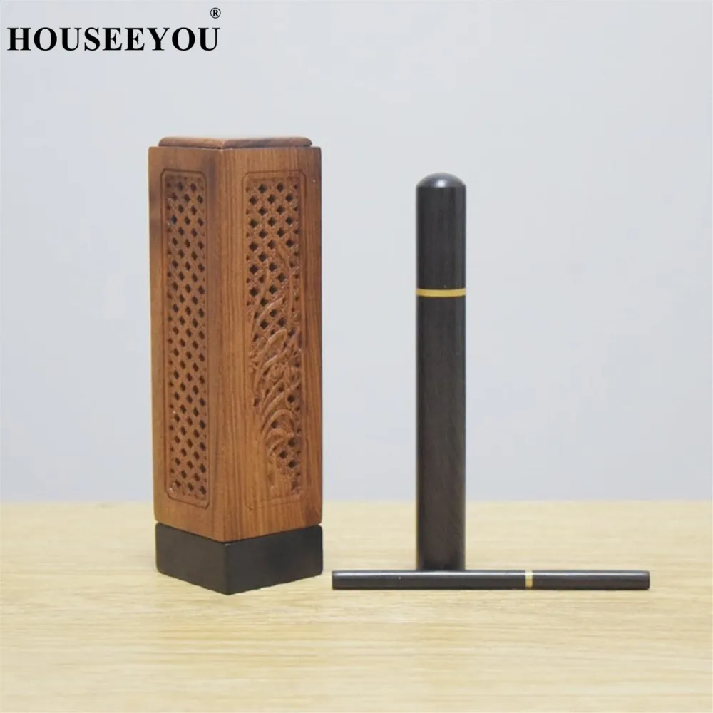 Эбеновые деревянные благовония горелка держатель для ароматических палочек
