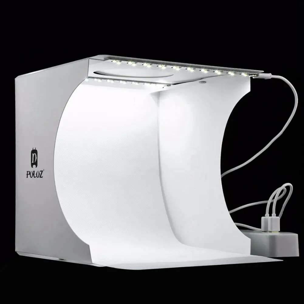 PULUZ 2LED панели складной портативный фото видео коробка освещение студия съемки