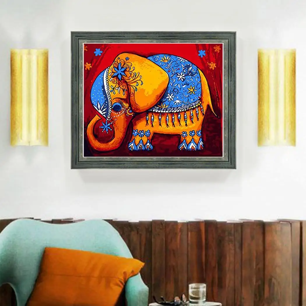 Frameless Rectangle Animal Diy Hand-Painted Digital Oil Painting digital decoration oil painting. Set | Дом и сад