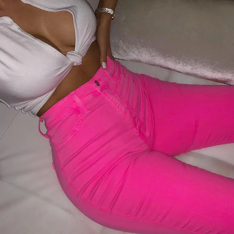 Женские панталоны Mujer модные Светоотражающие узкие штаны для отдыха Для женщин