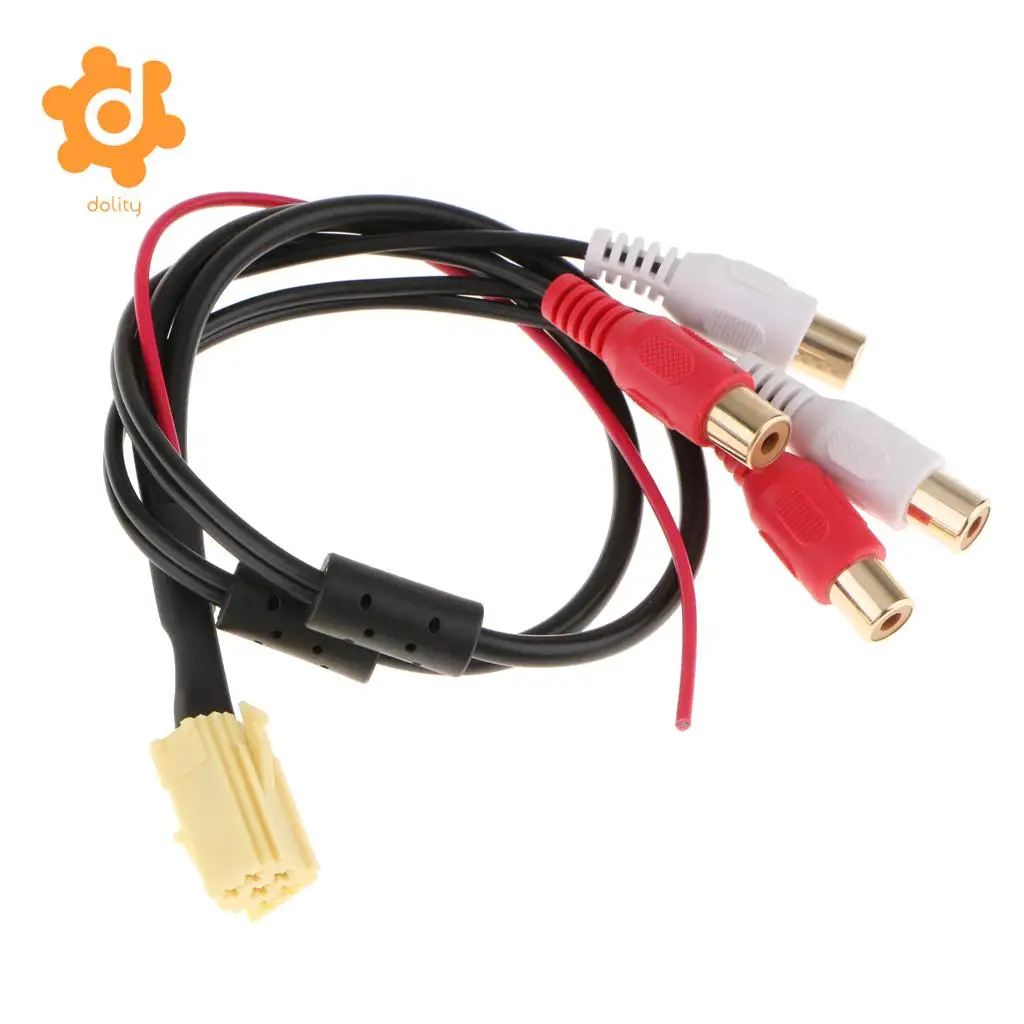 Mini ISO AUX адаптер 4RCA кабель для Blaupunkt VW Audi Seat Skoda Ford | Автомобили и мотоциклы