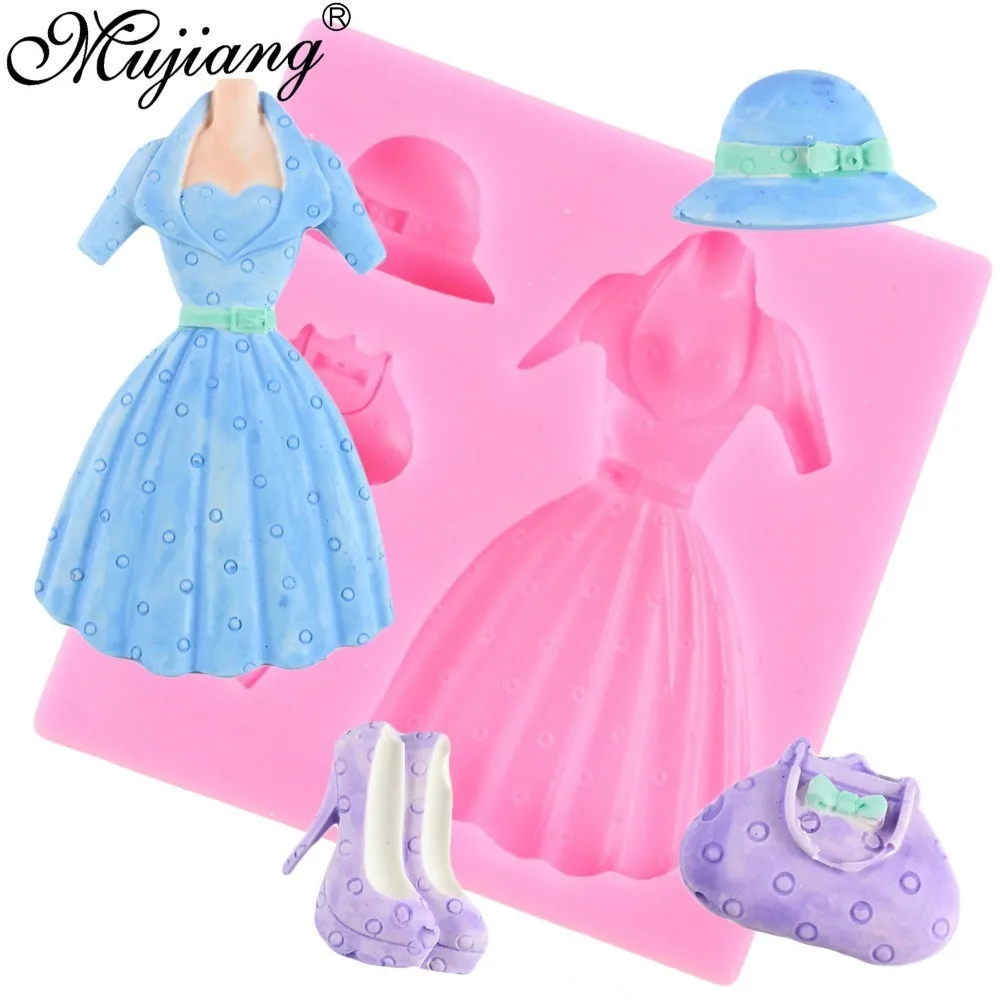 Силиконовая форма для платья 3D головной убор дамская сумочка сделай сам