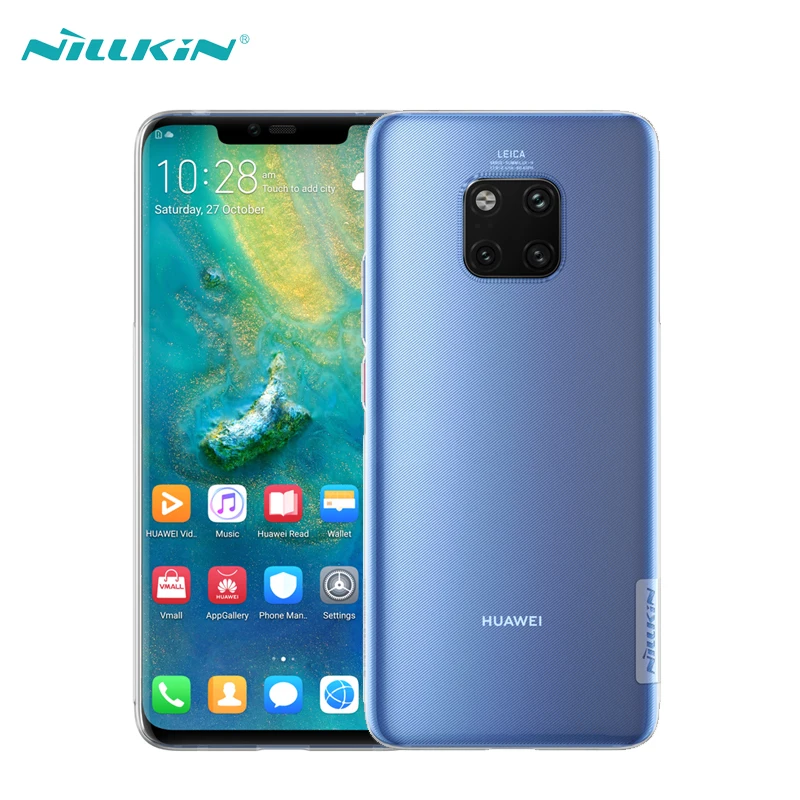 Чехол NILLKIN для Huawei Mate 20 Pro ультратонкие прозрачные мягкие силиконовые чехлы