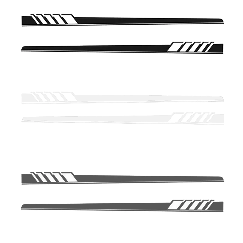 2 шт. универсальные виниловые наклейки на автомобильный корпус боковые полосы