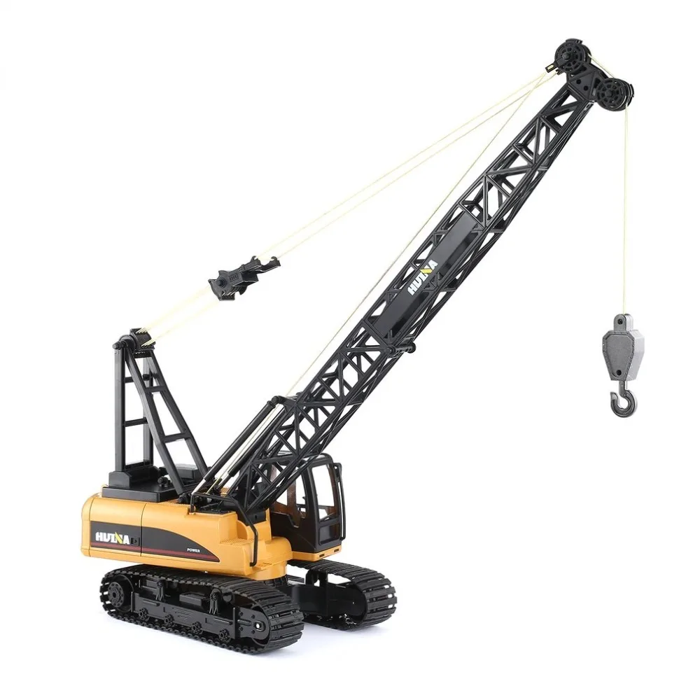 Huina 1572 15ch Rc Сплава Кран 1/14 2 4 ГГц инженерные подвижные решетчатой стрелы крюк
