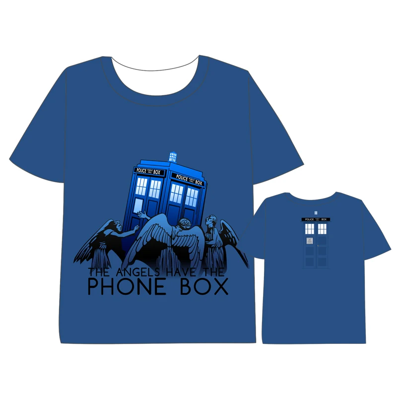 Футболка с короткими рукавами для мужчин и женщин аниме Doctor Who Summe TARDIS платье