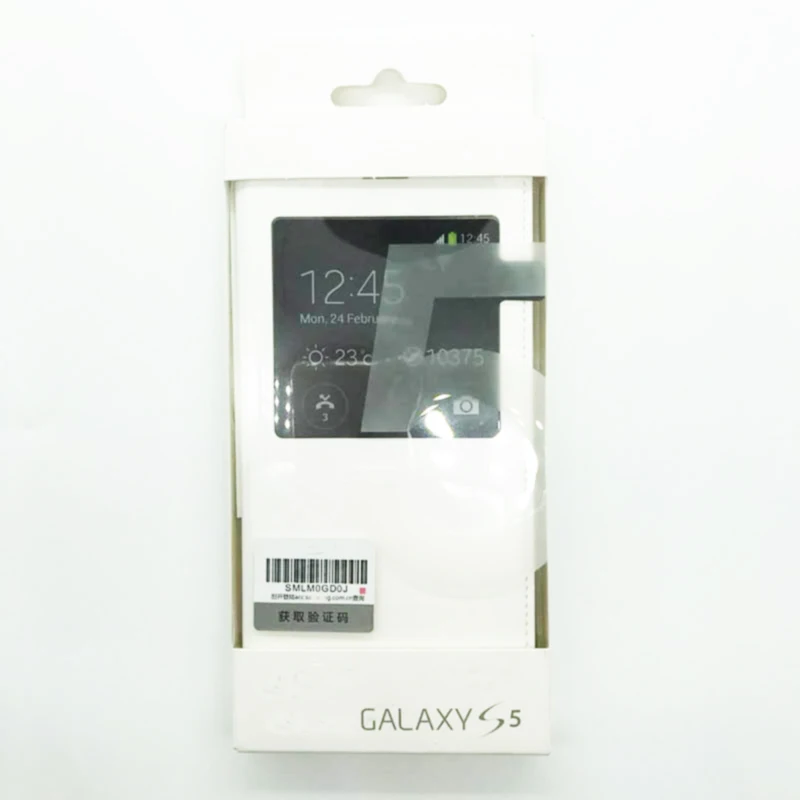Для samsung Galaxy S5 Чехол с откидной крышкой S View Кожаный противоударный Роскошный 360