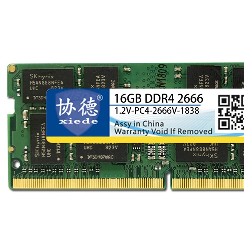 Модуль оперативной памяти для ноутбука Xiede Ddr4 2666 Pc4 2666V 288Pin Dimm 2666Mhz|Оперативная