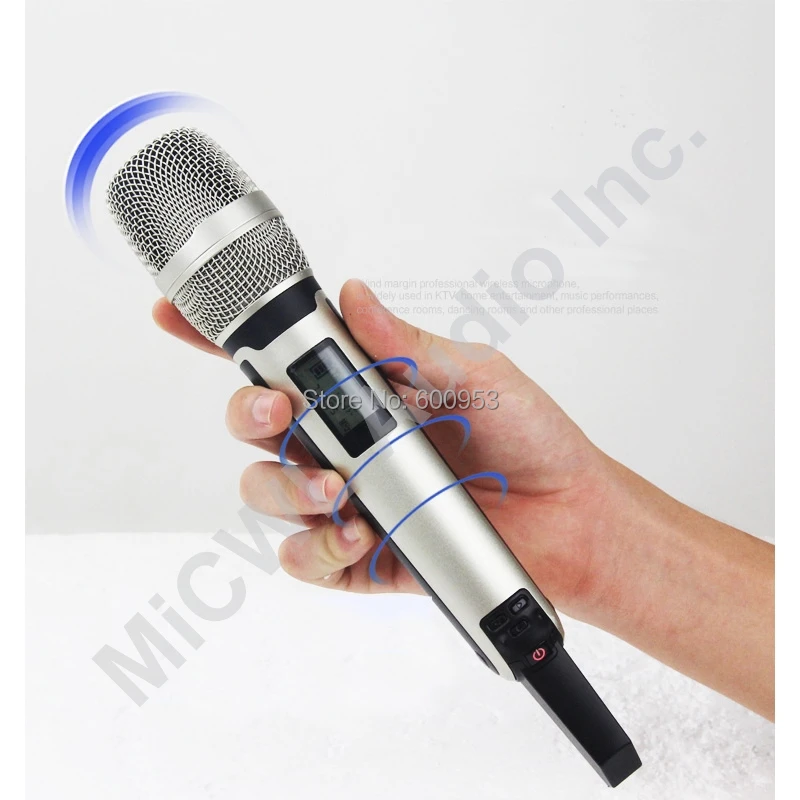 100% подлинный MiCWL SKM9000 2 ручной беспроводной микрофон для караоке СВЧ регулируемая