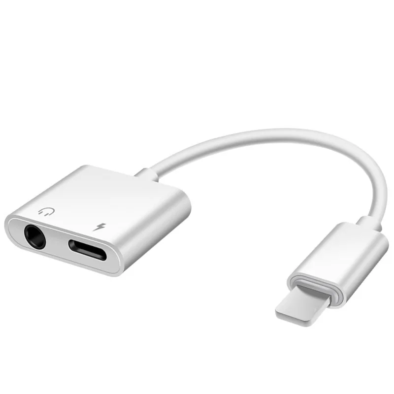 LISM 2 в 1 наушники аудио адаптер для Lightning Jack наушников Aux iPhone 7 8 Plus X XS сплиттер