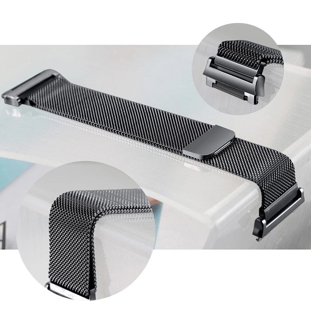 Новый Milanese Loop сетки наручные часы ремешок для Fitbi ионной нержавеющая сталь
