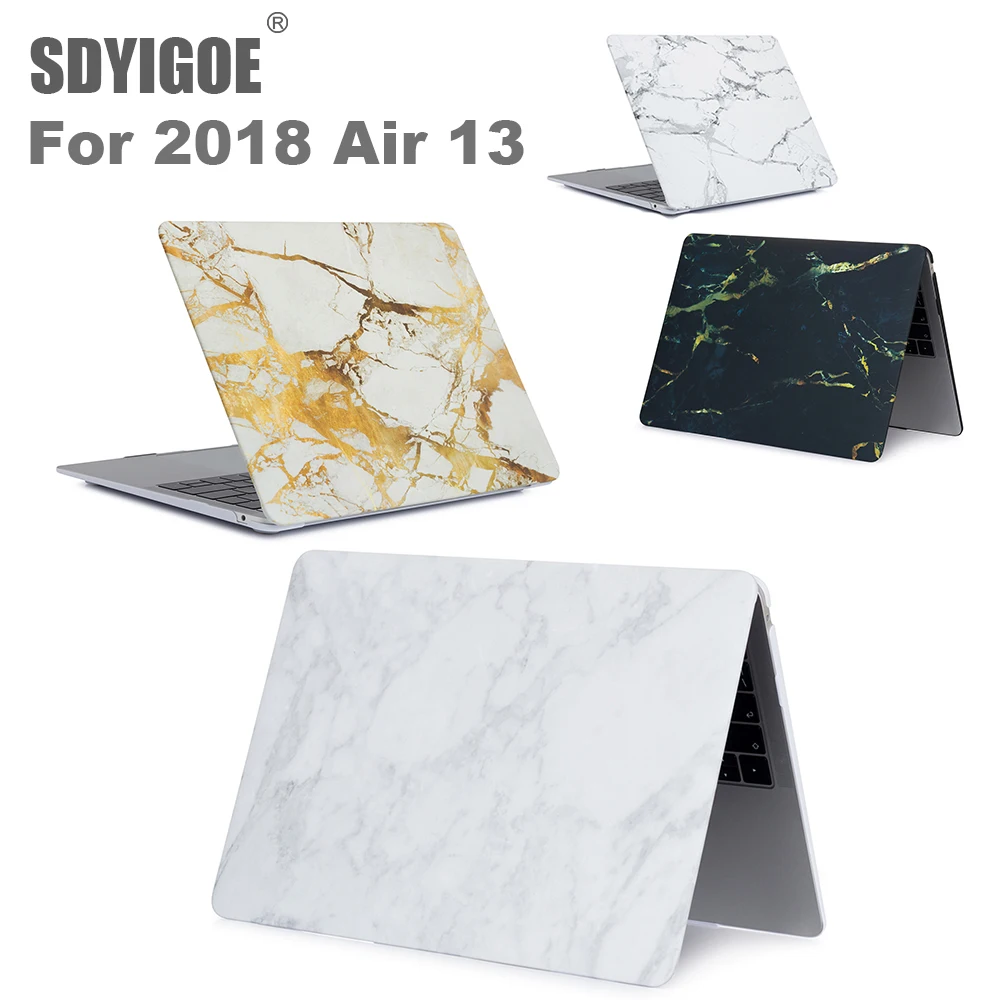 

Marble protective shell Case For MacBook Air 13 inch A1932 A2179 protective case for Air 13 inch released in 2018 Marble SDYIGOE