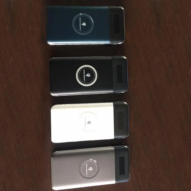 Горячая Распродажа Qi Беспроводная зарядка 10000mAh портативное зарядное устройство