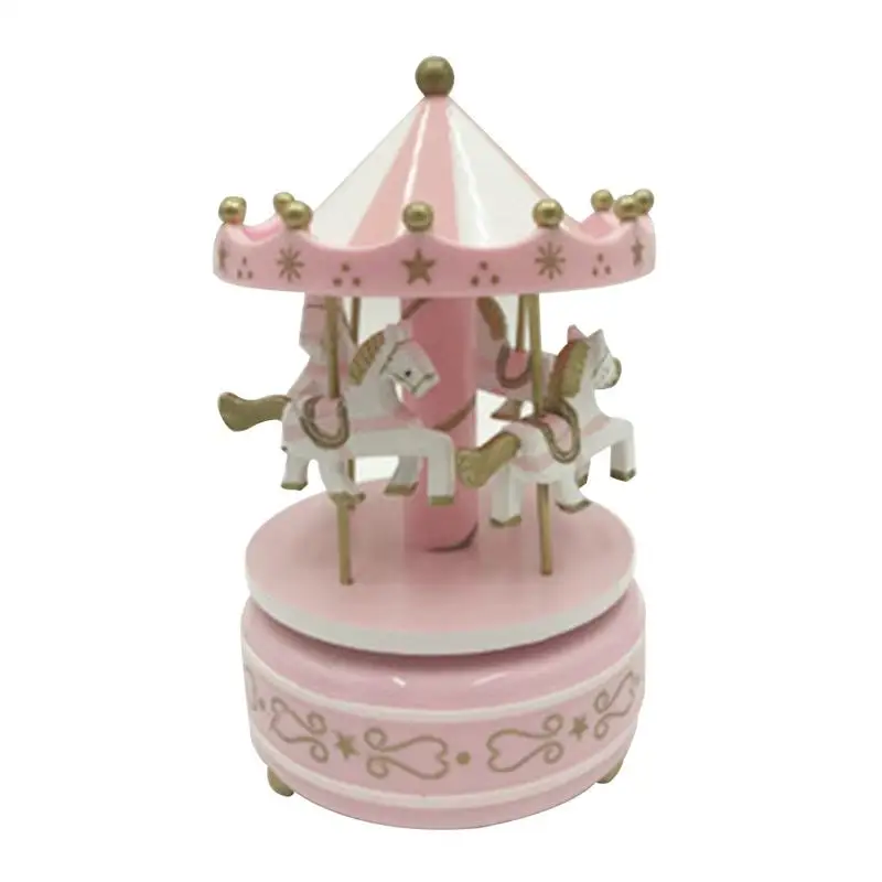 7 цветов карусель музыкальная шкатулка фэнтези деревянная игрушка детская кукла