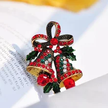 Рождественский бант колокольчик бутоньерка винтажная Мода