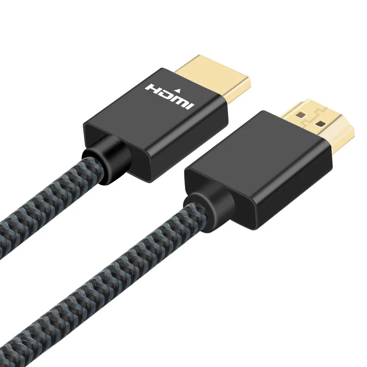 Новый алюминиевый корпус с нейлоновой оплеткой ультра тонкий кабель HDMI 4K 60 Hz |