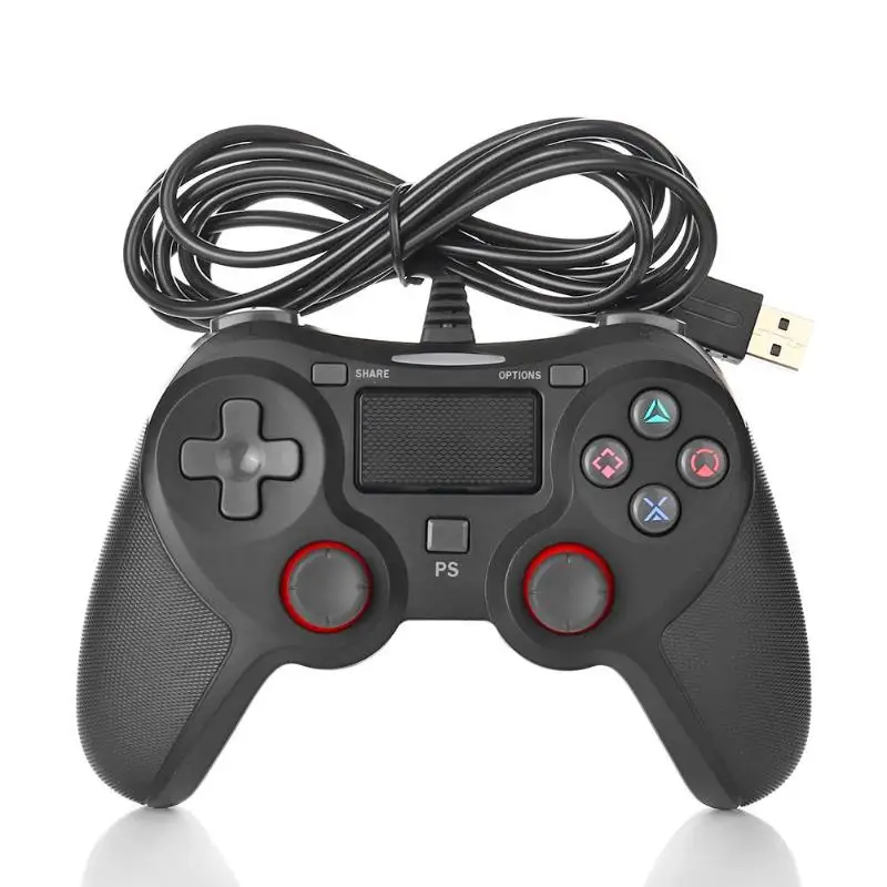 Проводной контроллер с двойной вибрацией для Playstation 4/PS4 игровой геймпад джойпад