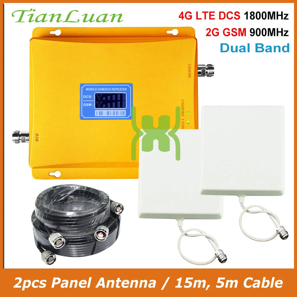 TianLuan LTE FDD 4G 1800 МГц усилитель ретранслятора сигналов DCS GSM 900 Мобильный телефон