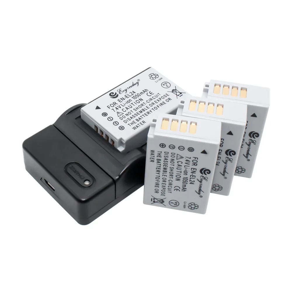Аккумуляторная батарея EN-EL24 (4 единицы) и USB зарядное устройство для камер Nikon 1 J5