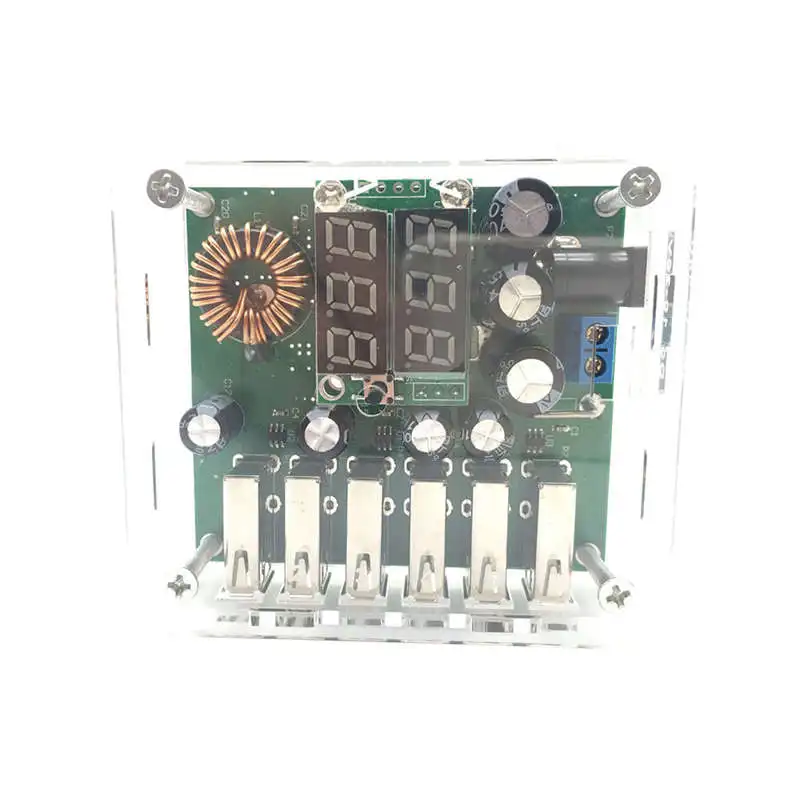 Dc10-30V Buck 5V 6 Usb зарядное устройство Автоматическая идентификация защита