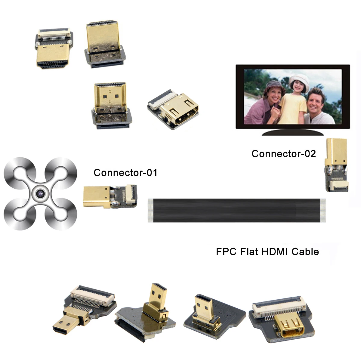 Chenyang CYFPV USB2.0 микро-USB Женский Разъем для FPV HDTV мультикоптера аэрофотосъемки |