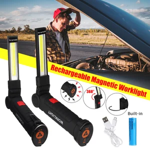 Smuxi портативный 5 режимов COB флэш-светильник фонарь USB Перезаряжаемый светодиодный рабочий светильник Магнитный COB подвесной фонарь с крюком для кемпинга на открытом воздухе