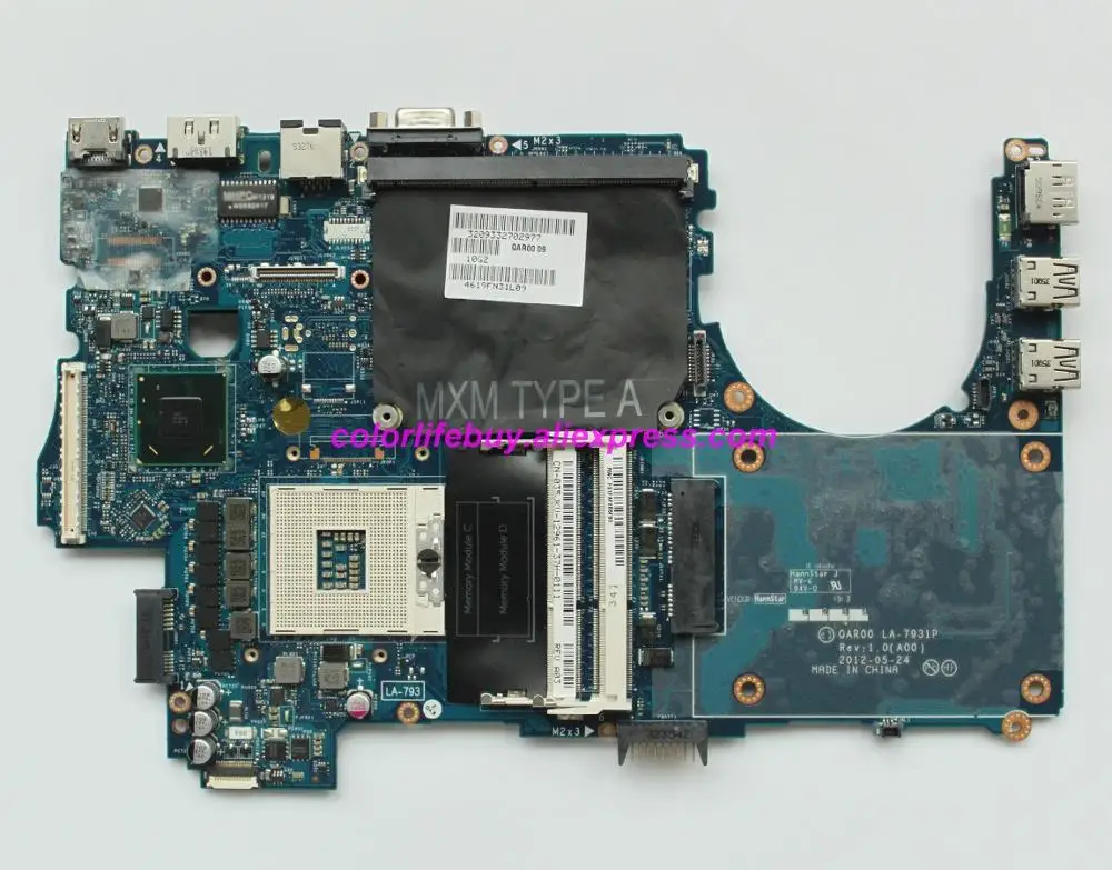 Оригинальная материнская плата для ноутбука 35JKV 035JKV CN QAR00 LA 7931P Dell Precision